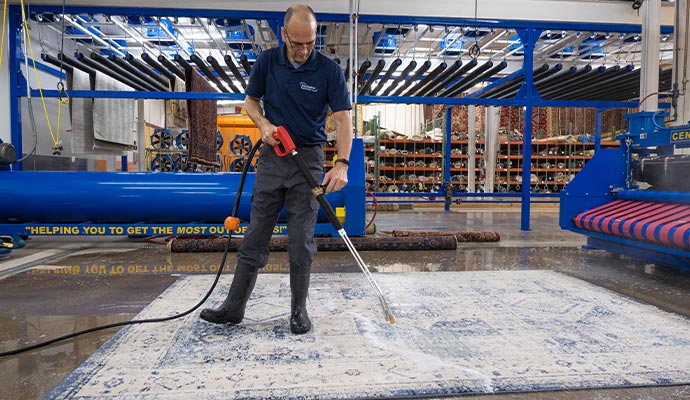 Dalworth Rug Cleaning professional cleaning hooked area rug