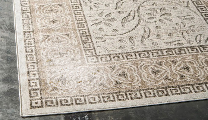 Bleach stained rug