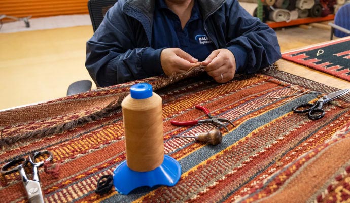 Professional repairing carpet