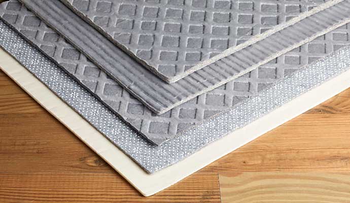 Different kinds of rug pads