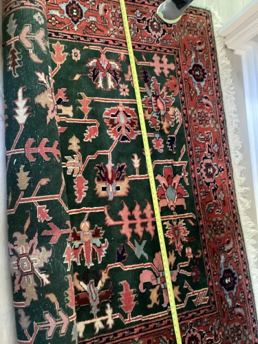 Professional residential rug cleaning for high-quality oriental rugs, featuring a thorough material review and deep cleaning process to restore fiber texture and lift embedded household dirt.