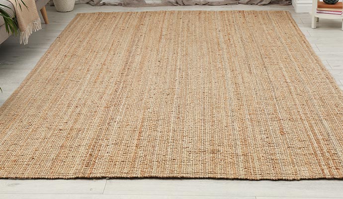 After cleaning jute rug