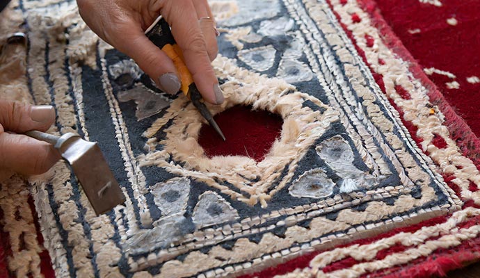 Professional rug patching service