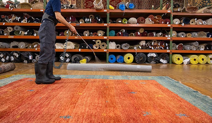 Rug cleaning and protection service