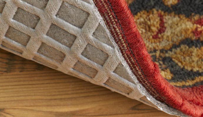 rug pad with rug