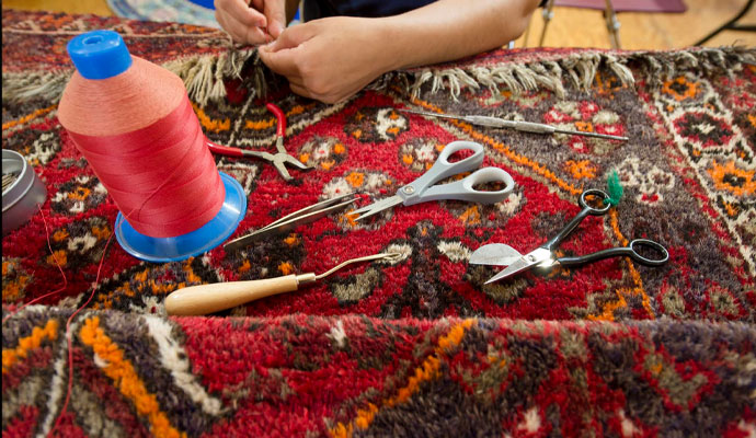 Our Wylie Rug Reweaving Process