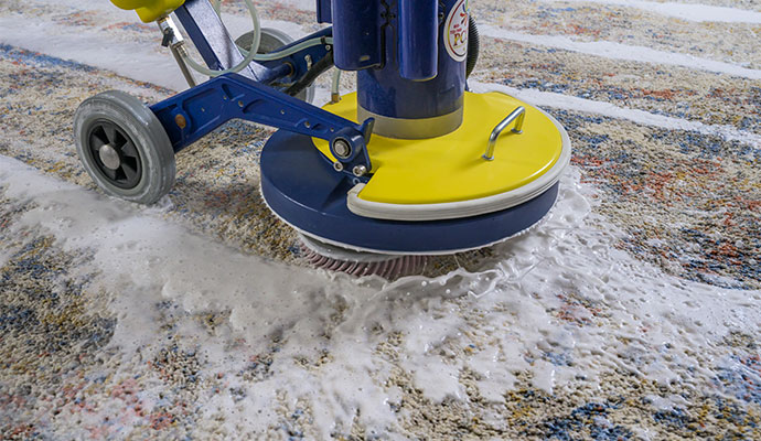 Rug cleaning with advanced equipment