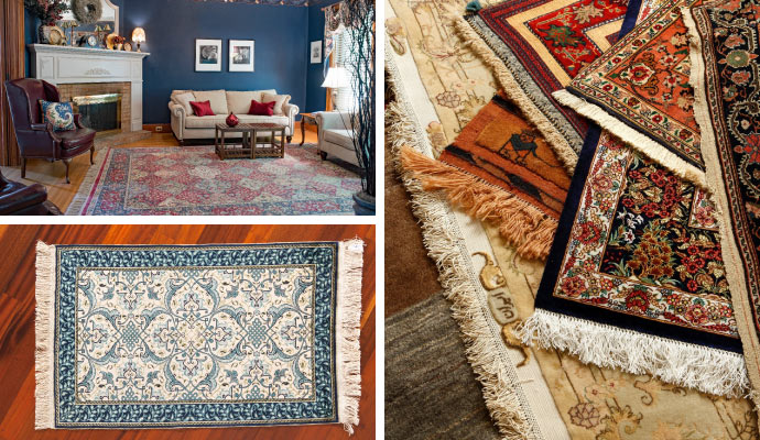 Different types of clean rugs