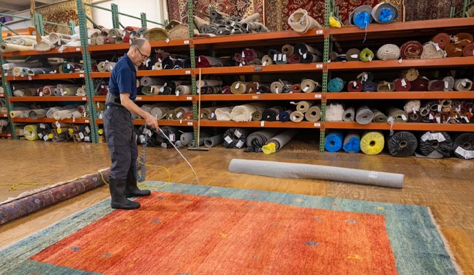 some clean wrapped rug 
